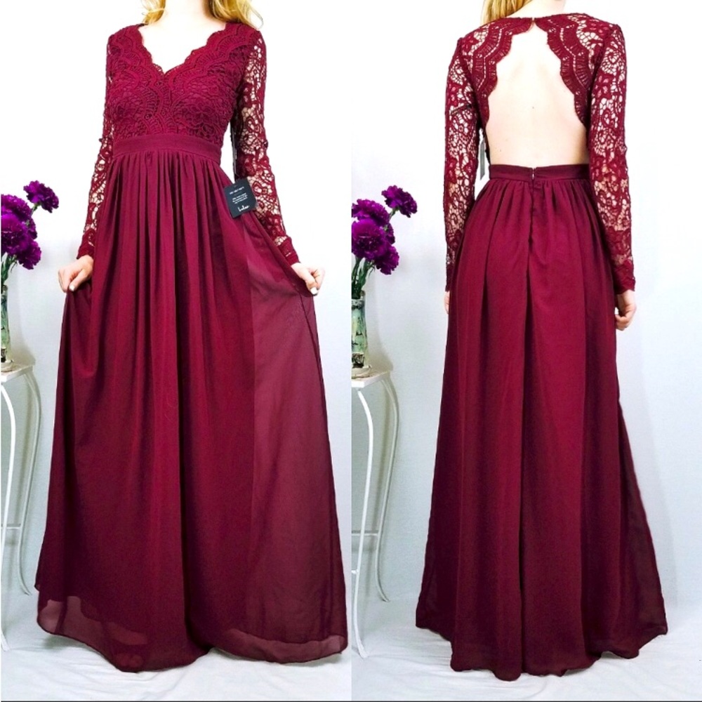 My Love Formal Lace Backless Cutouts Pleated Overlay Awaken Gown dress 12 goth